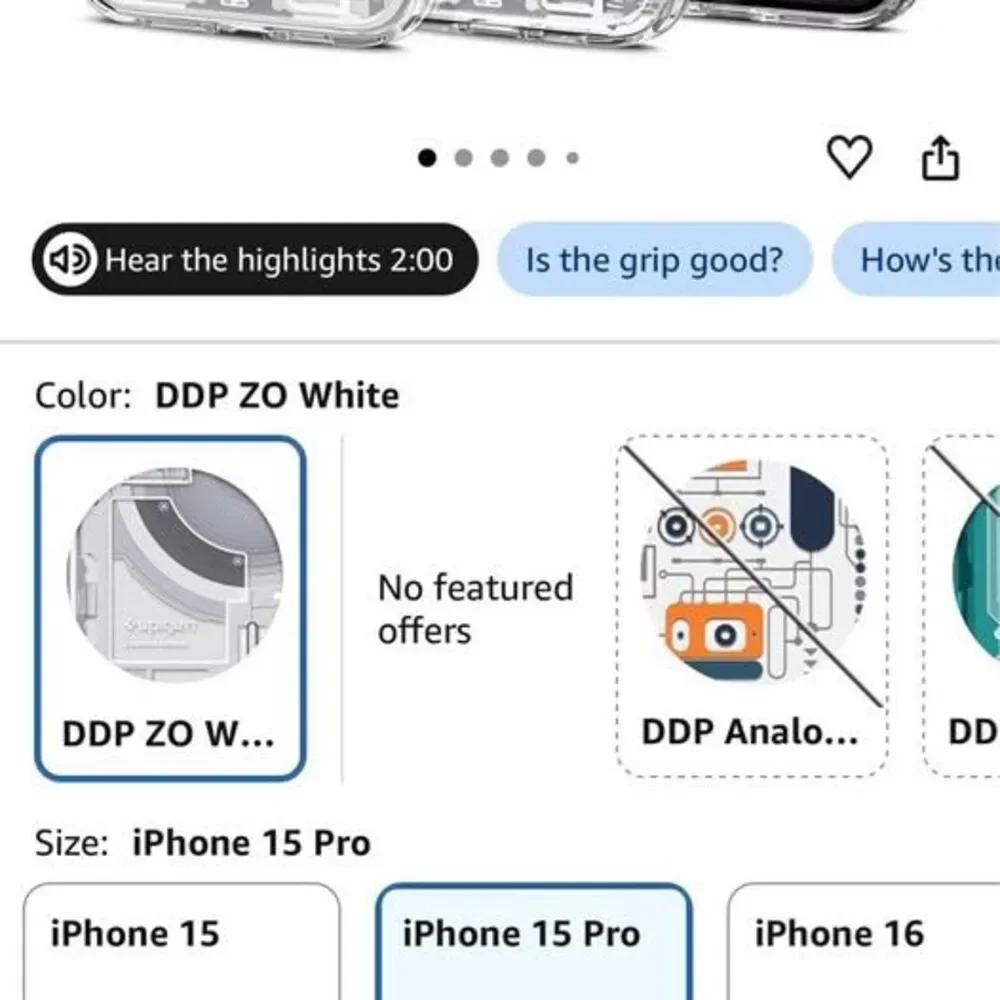 Spigen Ultra Hybrid MagFit for iPhone 15 Pro Case, Frost White